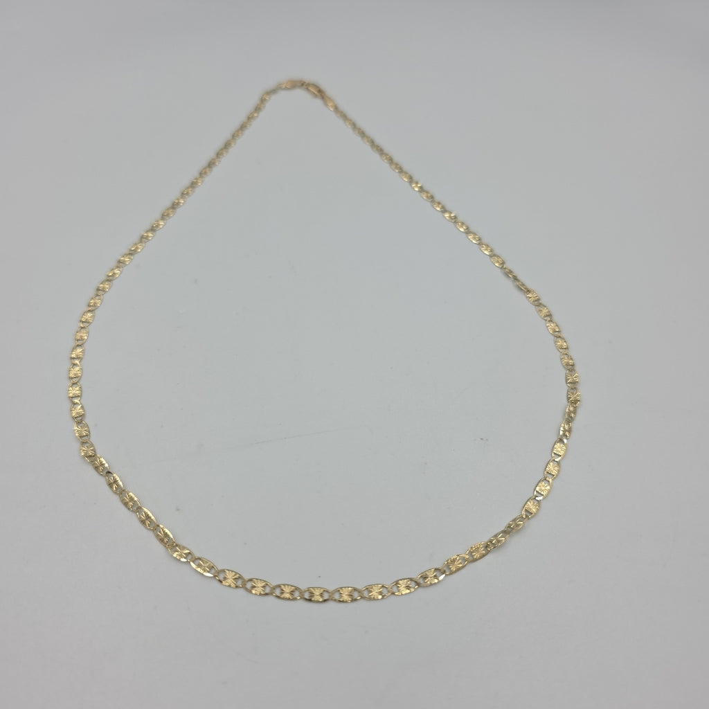 CADENAS TEJIDO GUCHI ORO 14K 55 CM 6.9 GR (NUEVO)