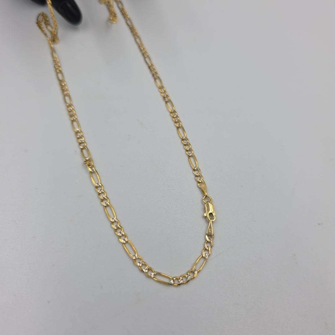 CADENAS 3X1 DIAMANTADA ORO 14K 55 CM 8.5 GR (NUEVO)