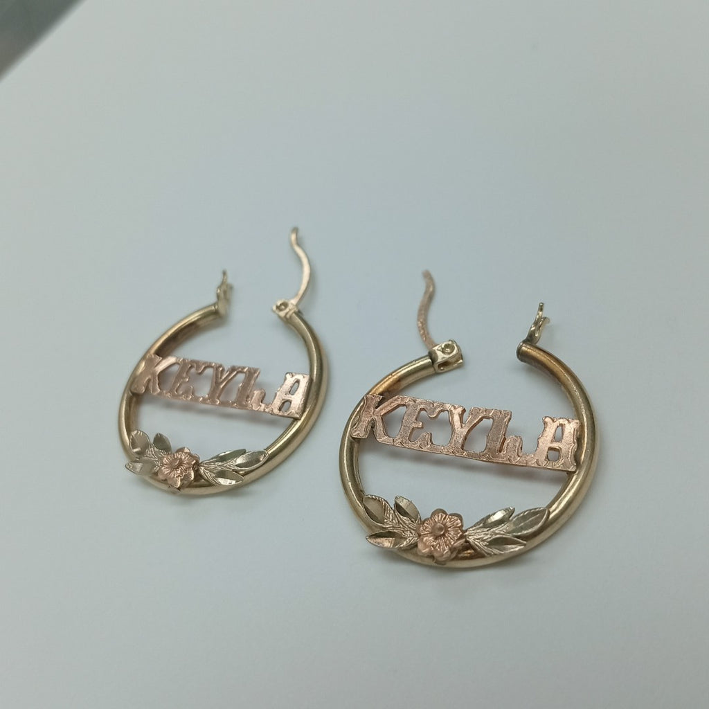 ARRACADAS PAR ORO 14 K 3.7 GRMS (SEMINUEVO)