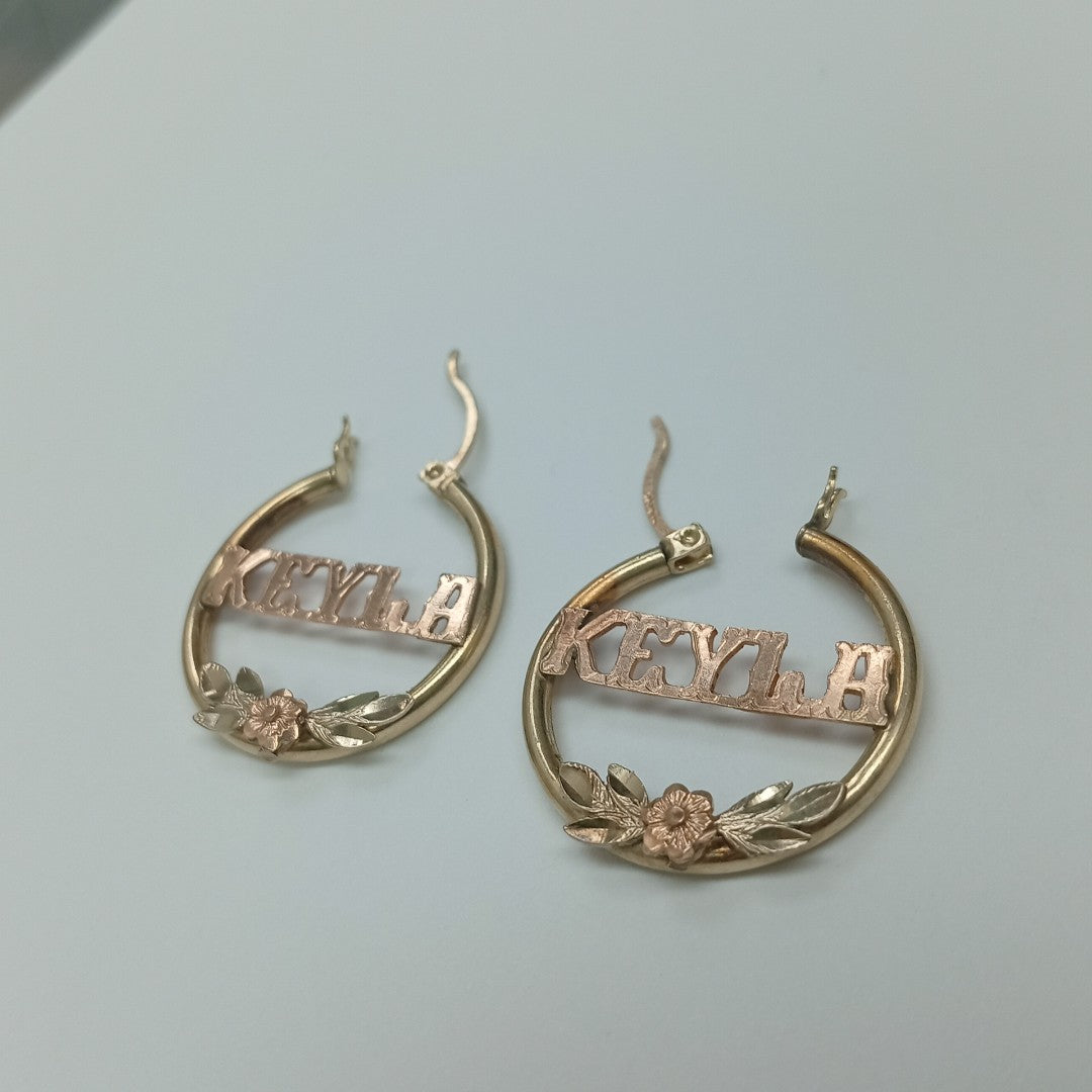 ARRACADAS PAR ORO 14 K 3.7 GRMS (SEMINUEVO)