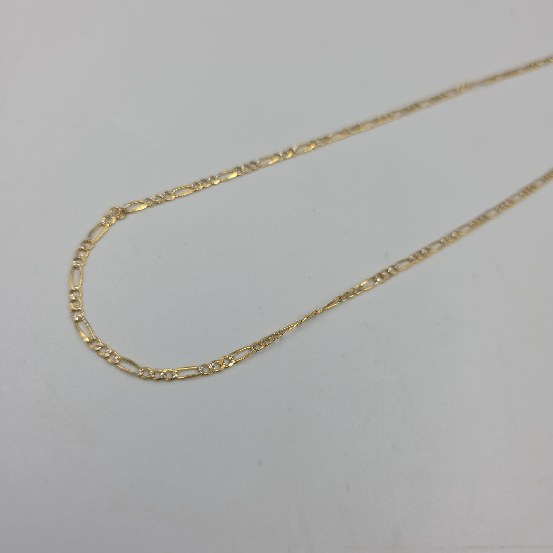 CADENAS TEJIDO 3X1 ORO 14K 55 CM 4.9 GR (NUEVO)