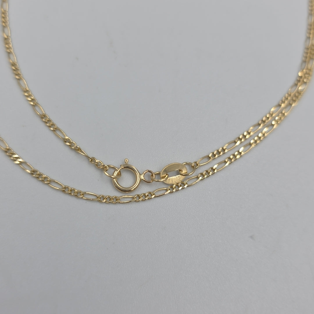 CADENAS TEJIDO 3X1 ORO 14K 55 CM 2.6 GR (NUEVO)