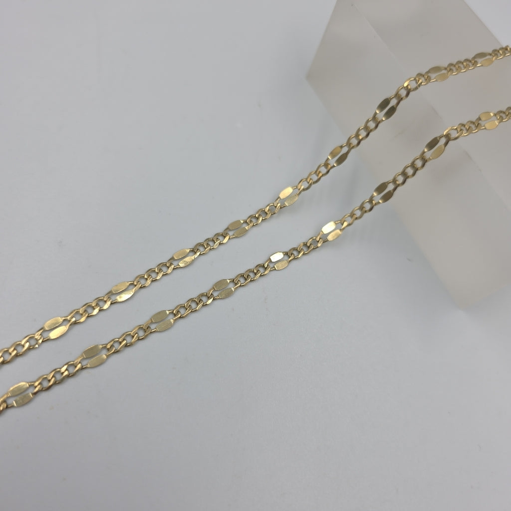 CADENAS TEJIDO ESPECIAL ORO 10K 50 CM 6.5 GR (NUEVO)