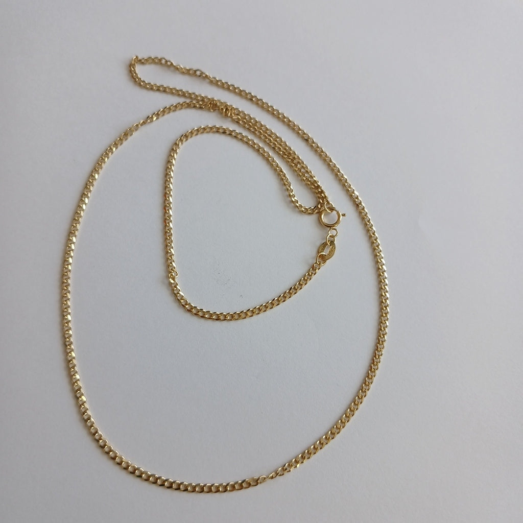 CADENAS TEJIDO BARBADA ORO 10K 55 CM 3.8 GR (NUEVO)