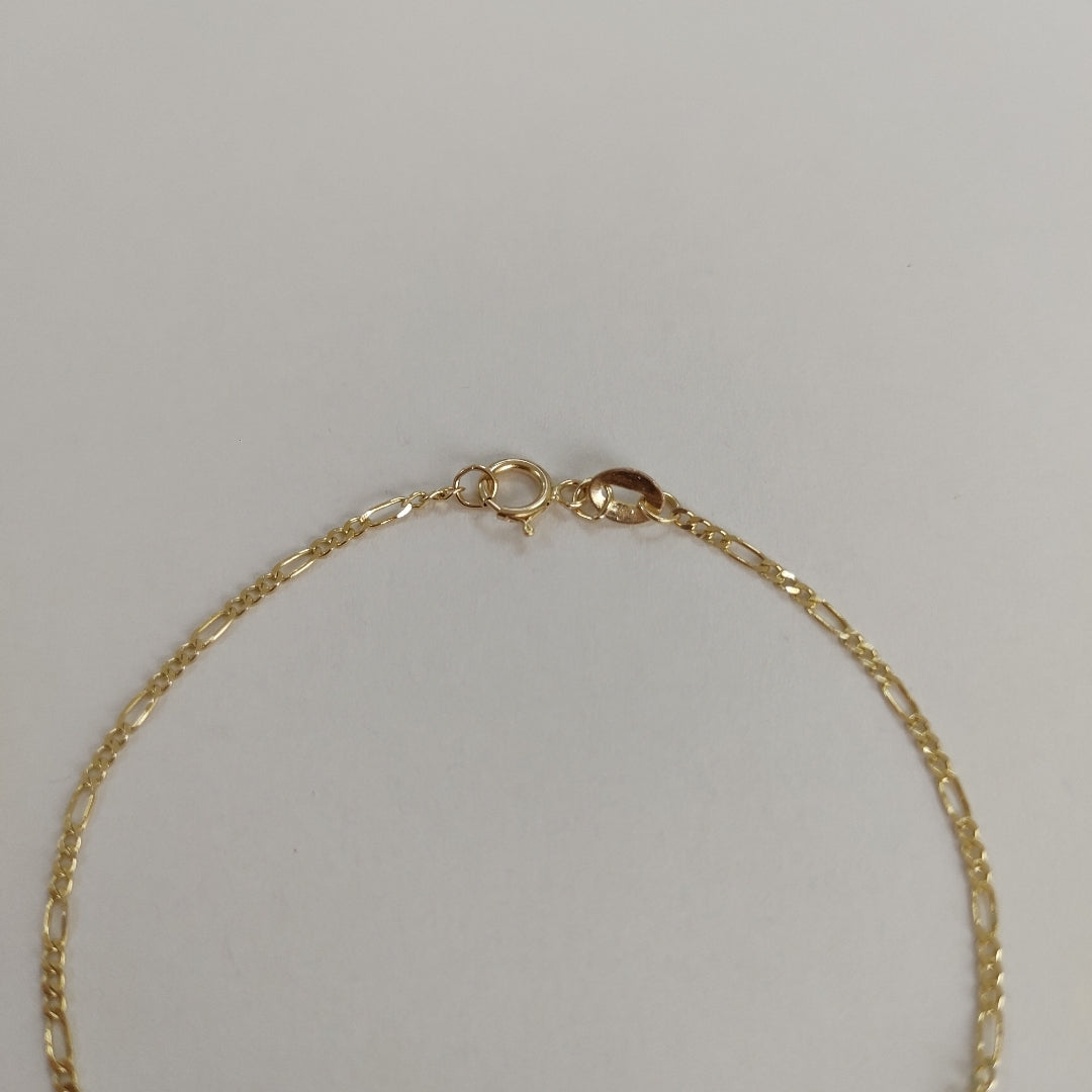 PULSERAS TEJIDO 3X1 ORO 14K 16 CM 0.9 GR (NUEVO)