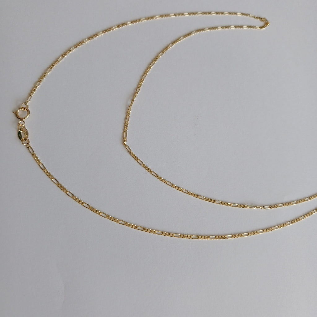 CADENAS TEJIDO 3X1 ORO 14K 55 CM 2.4 GR (NUEVO)