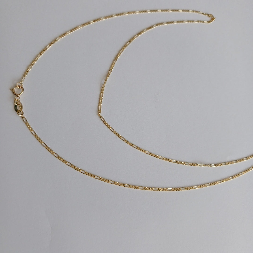 CADENAS TEJIDO 3X1 ORO 14K 55 CM 2.4 GR (NUEVO)