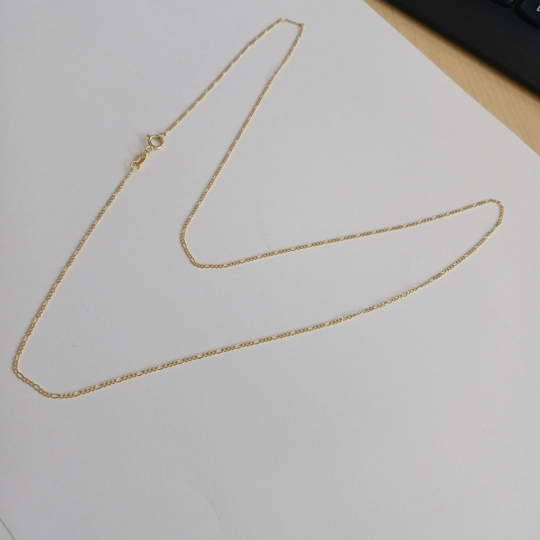 CADENAS TEJIDO 3X1 ORO 10K 60 CM 1.5 GR (NUEVO)