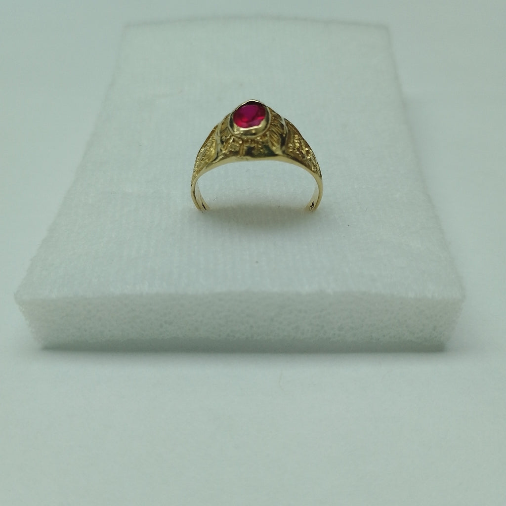 ANILLO DE GRADUACIÓN ORO 10 K 2,10 GRMS (SEMINUEVO)
