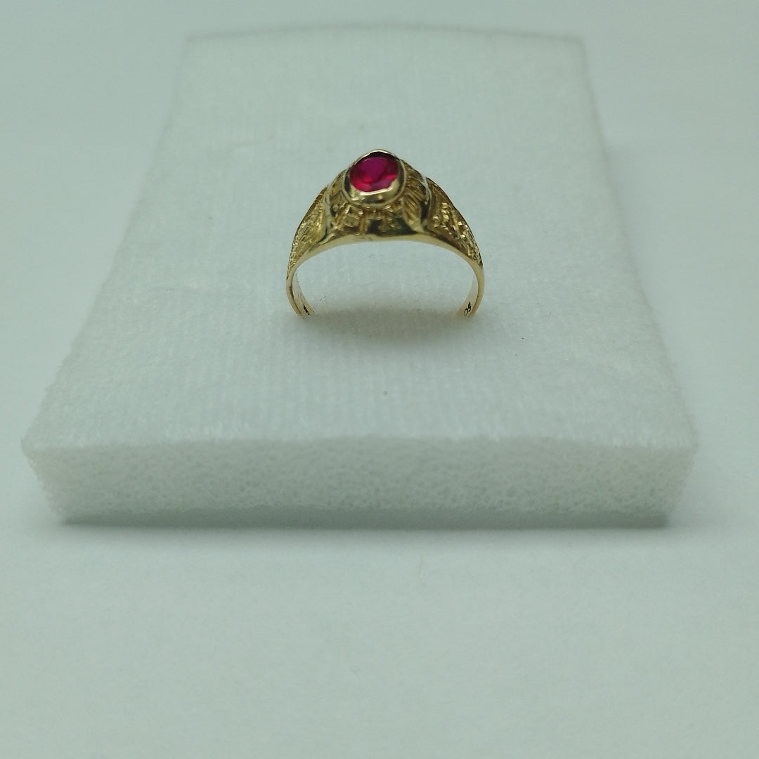 ANILLO DE GRADUACIÓN ORO 10 K 2,10 GRMS (SEMINUEVO)