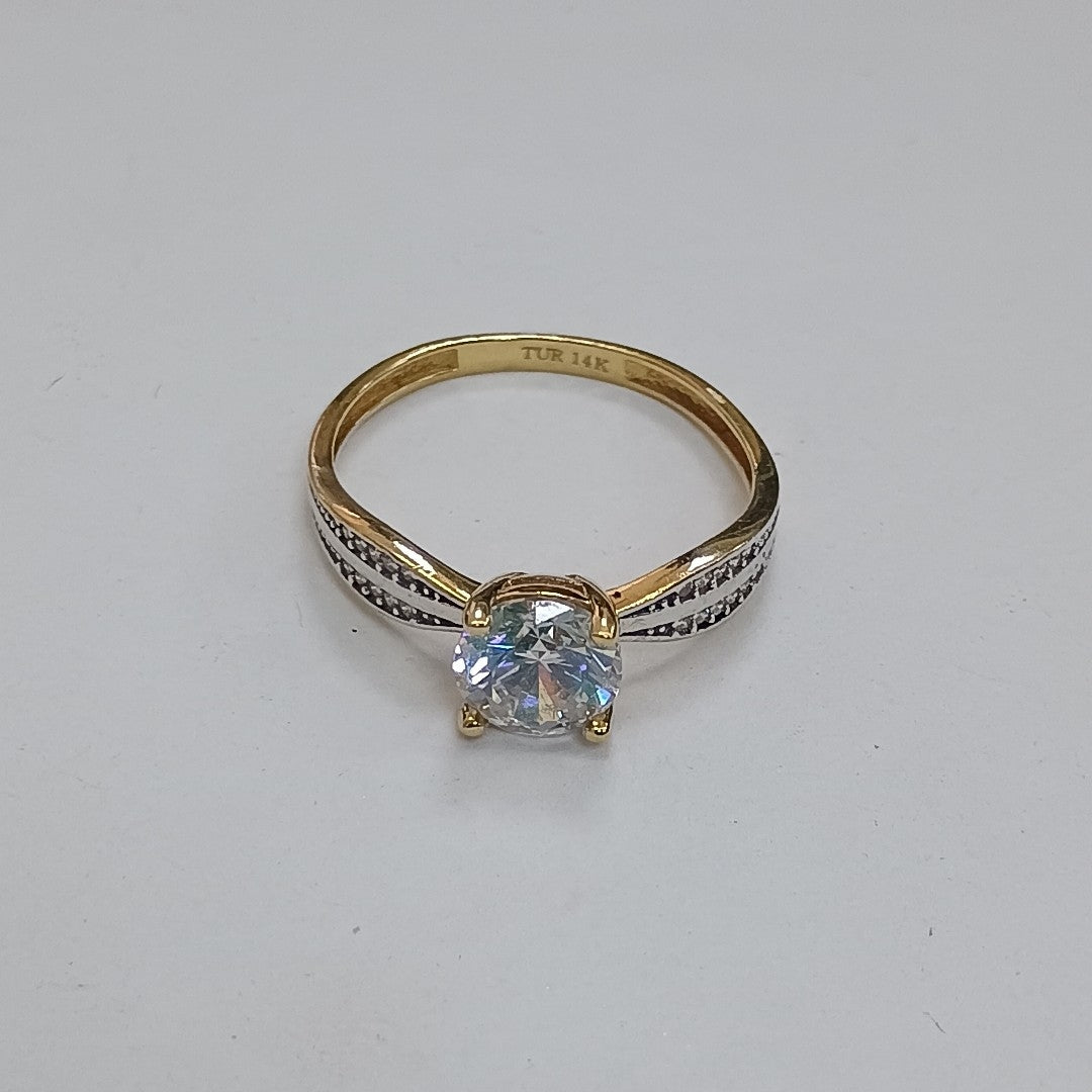 SOLITARIO ORO 14 K 1.7 GRMS (SEMINUEVO)