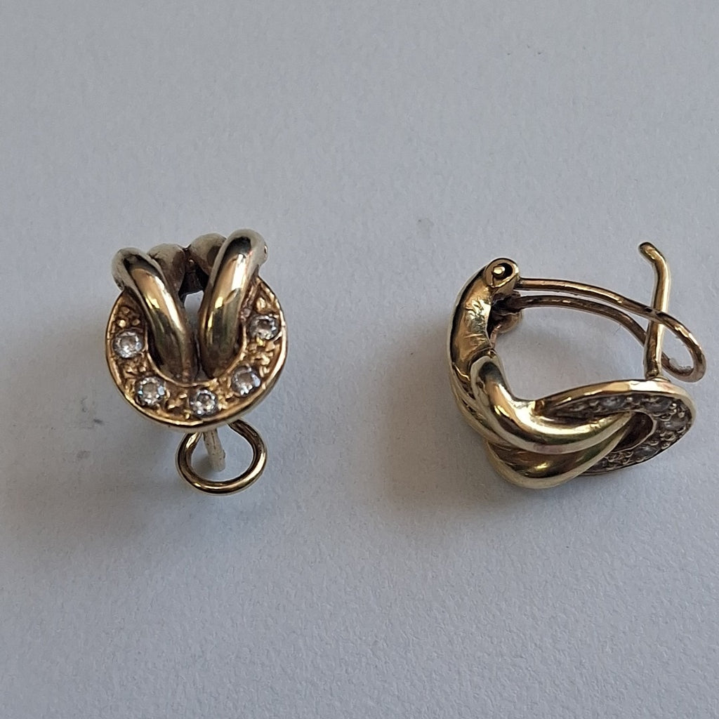 ARETES PAR ORO 14 K 5.6 GRMS (SEMINUEVO)