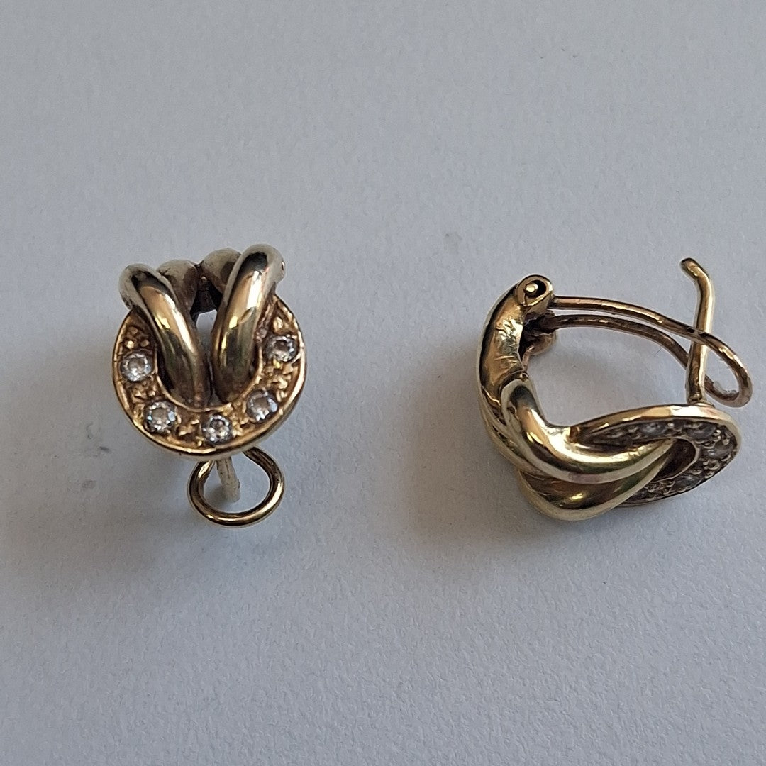 ARETES PAR ORO 14 K 5.6 GRMS (SEMINUEVO)