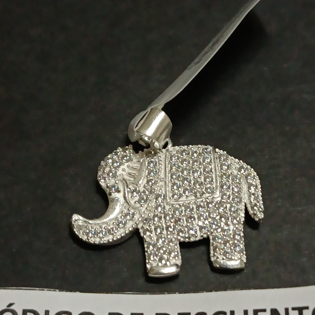 DIJE ELEFANTE C/CIRCONIAS PLATA .925 5.5 GR (NUEVO)
