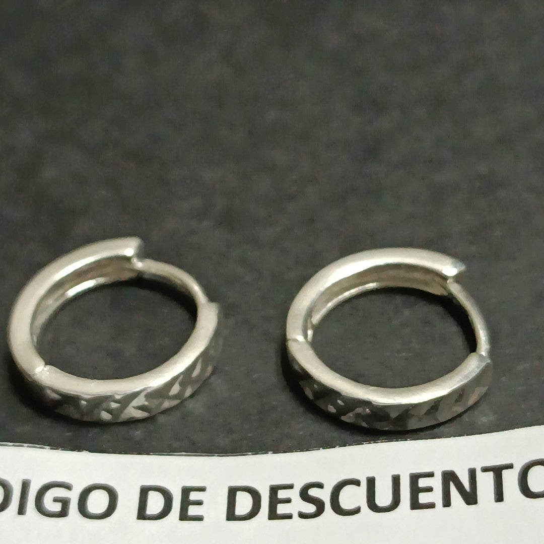 ARRACADAS LABRADAS PLATA .925 3.3 GR (NUEVO)