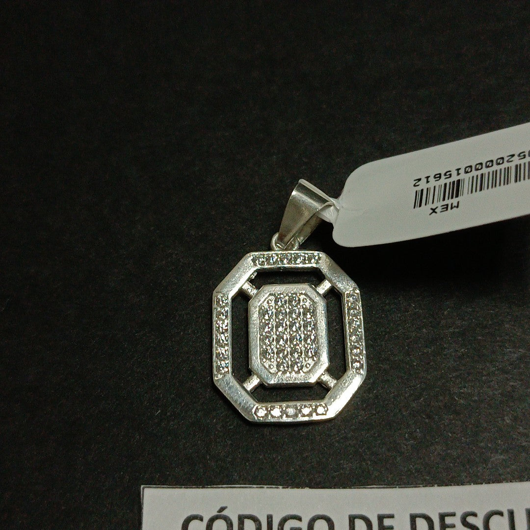 DIJE C/CIRCONIAS PLATA .925 3.4 GR (NUEVO)