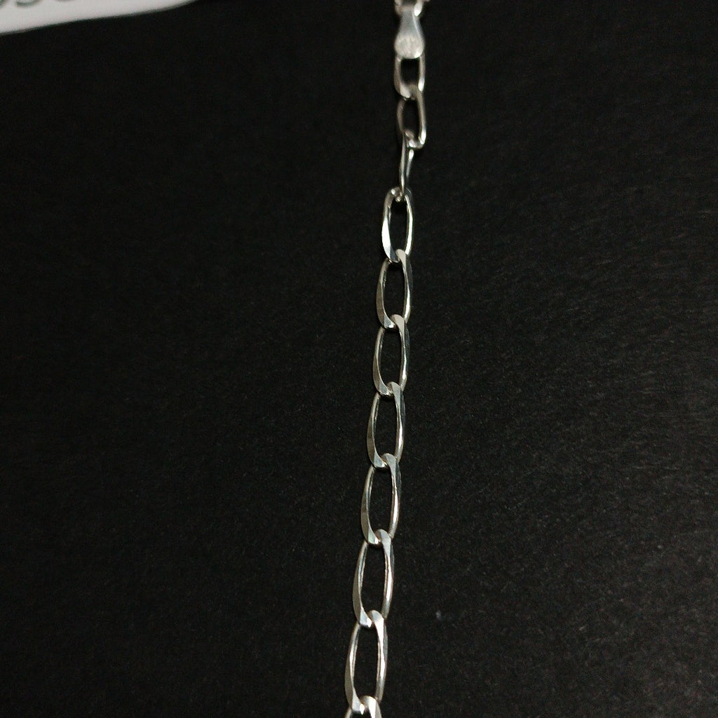 CADENA TEJIDO ESLABONES PLATA .925 60 CM 10.8 GR (NUEVO)