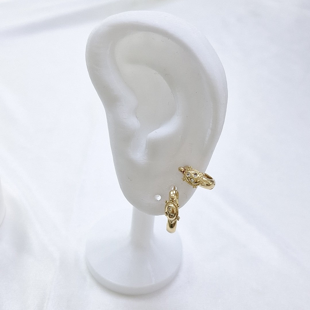 ARRACADAS PAR ORO 14 K 2.3 GRMS (SEMINUEVO)