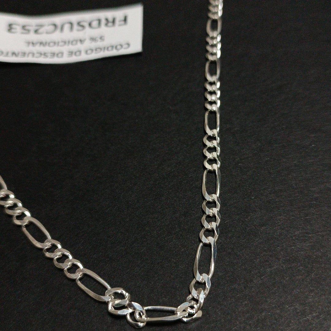 CADENA TEJIDO 3X1 PLATA .925 60 CM 17.4 GR (NUEVO)