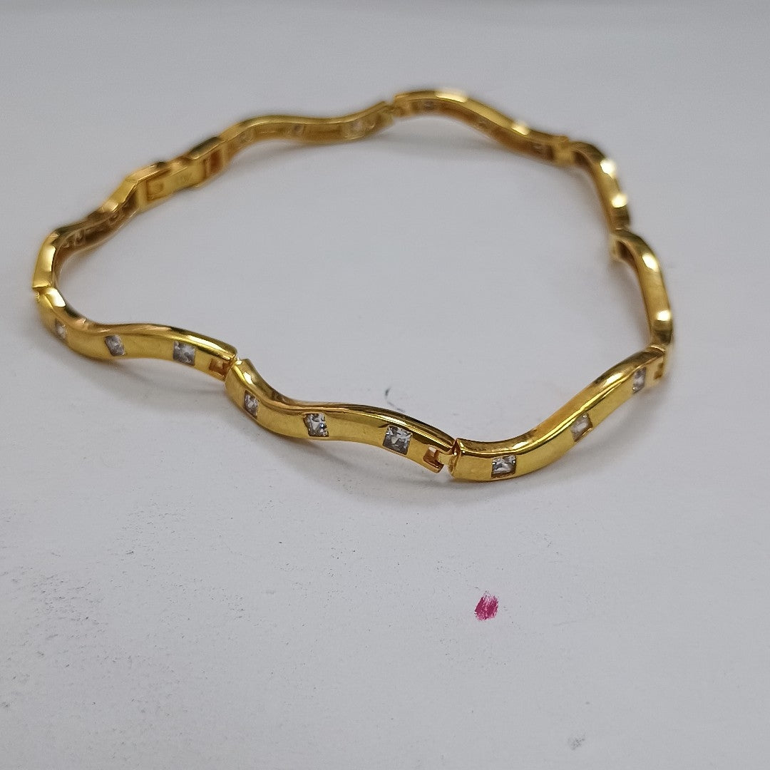 PULSERA RIGIDA ORO 10 K 7,40 GRMS (SEMINUEVO)