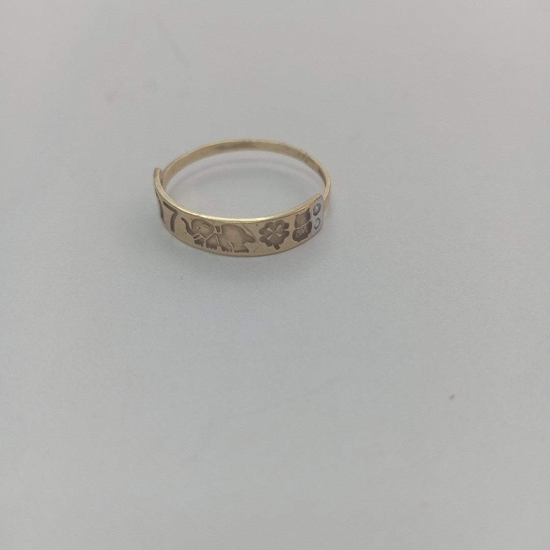 ANILLO ORO 10 K 1.3 GRMS (SEMINUEVO)