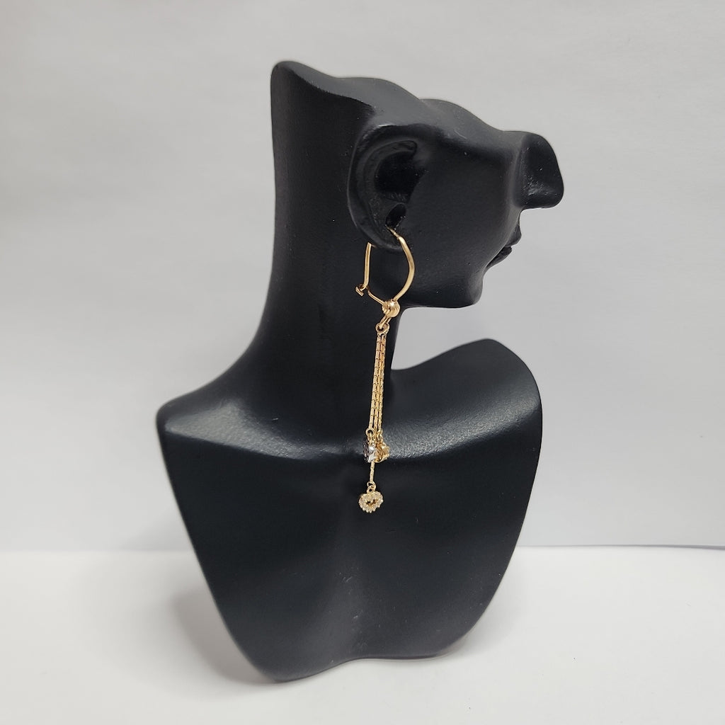 ARETES PAR ORO 14 K 2.2 GRMS (SEMINUEVO)