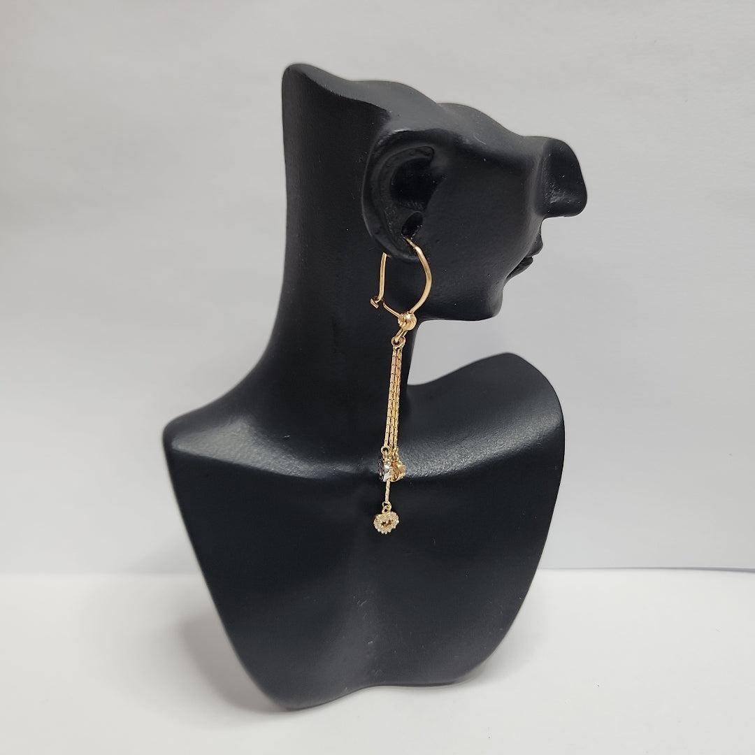 ARETES PAR ORO 14 K 2.2 GRMS (SEMINUEVO)