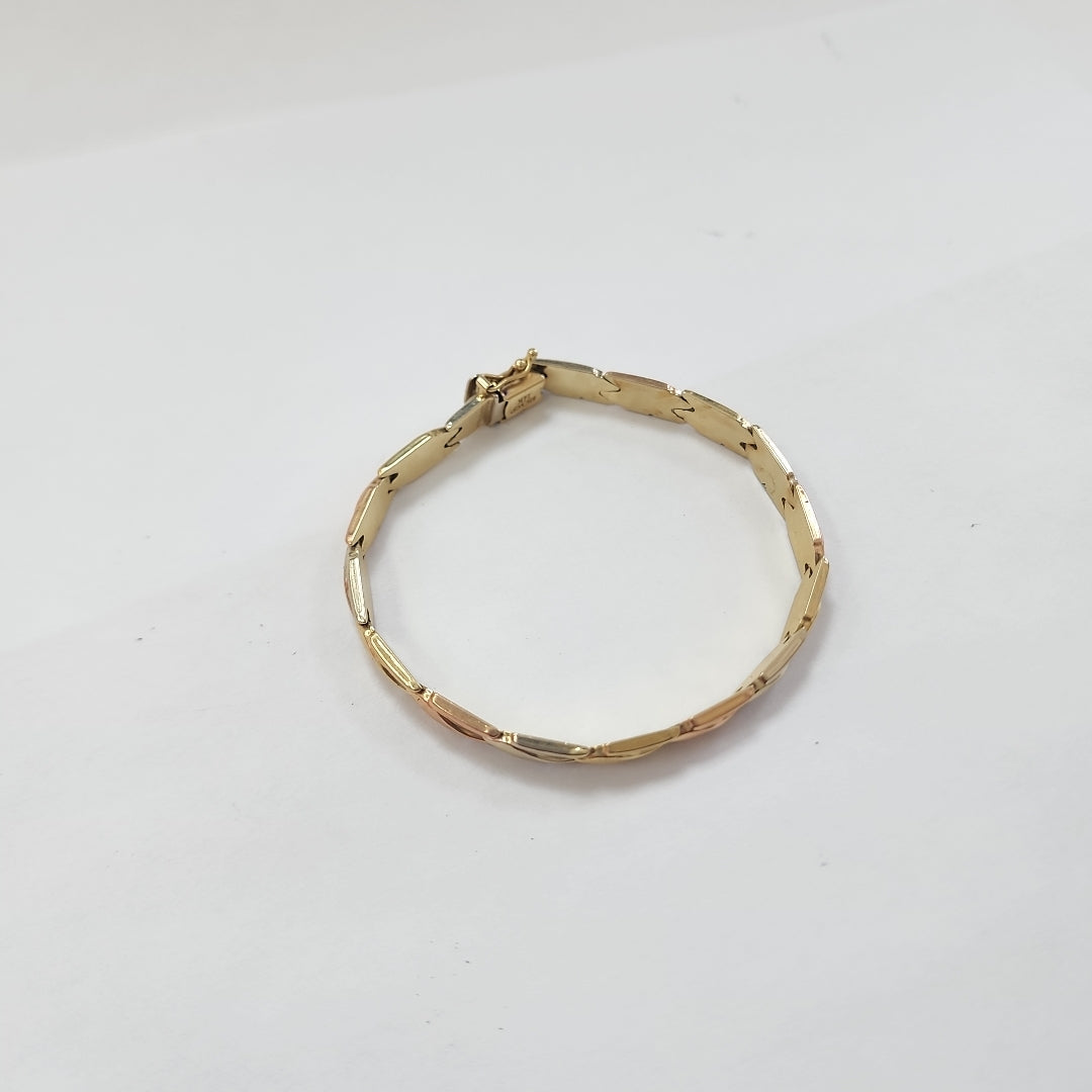 PULSERA ORO, ORO COMBINADO 14 K 9.9 GRMS (SEMINUEVO)