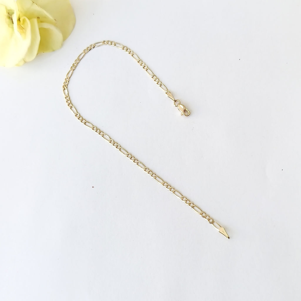 PULSERAS 3X1 ORO 14K 21 CM 2.1 GR (NUEVO)