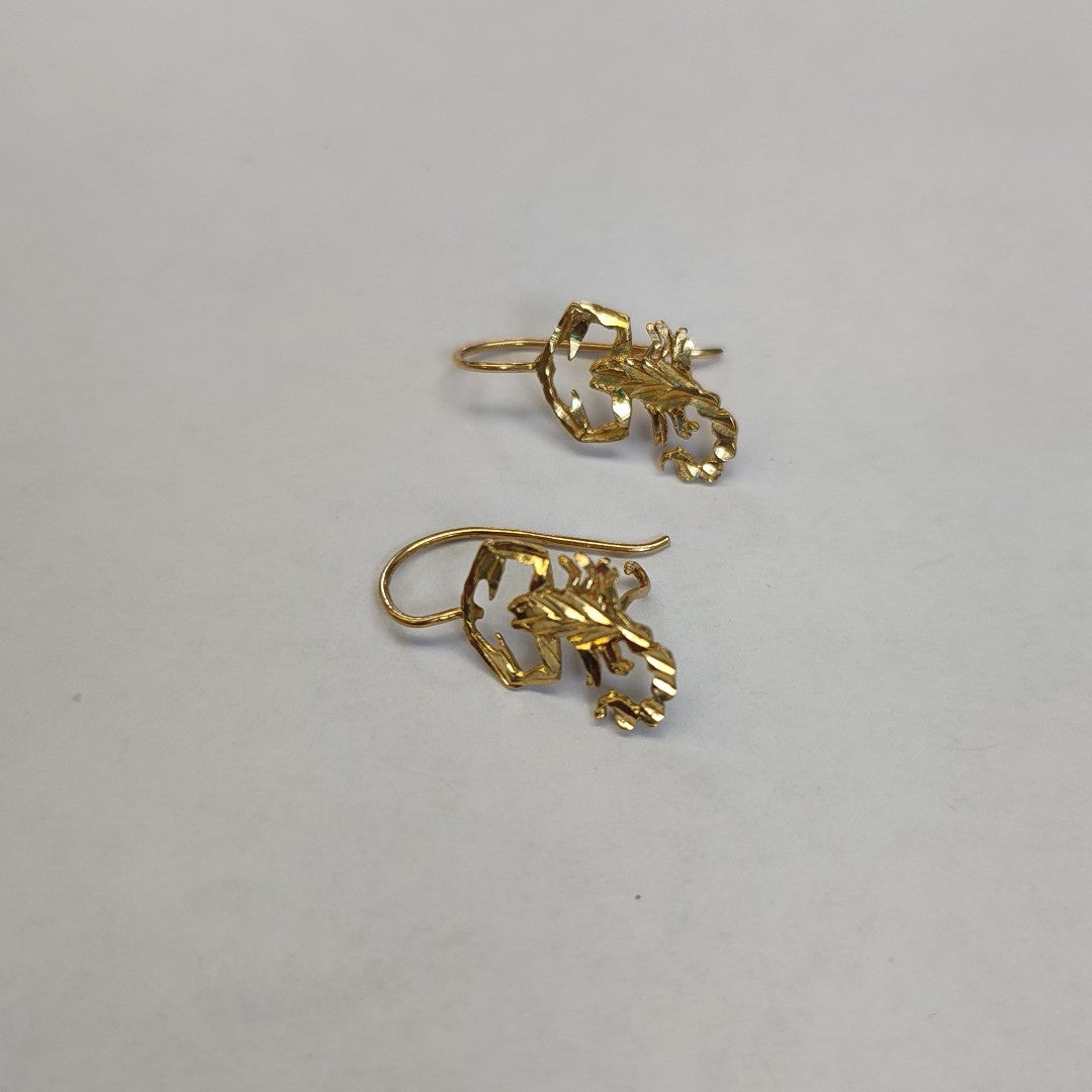 ARRACADAS PAR ORO 14 K 2,00 GRMS (SEMINUEVO)