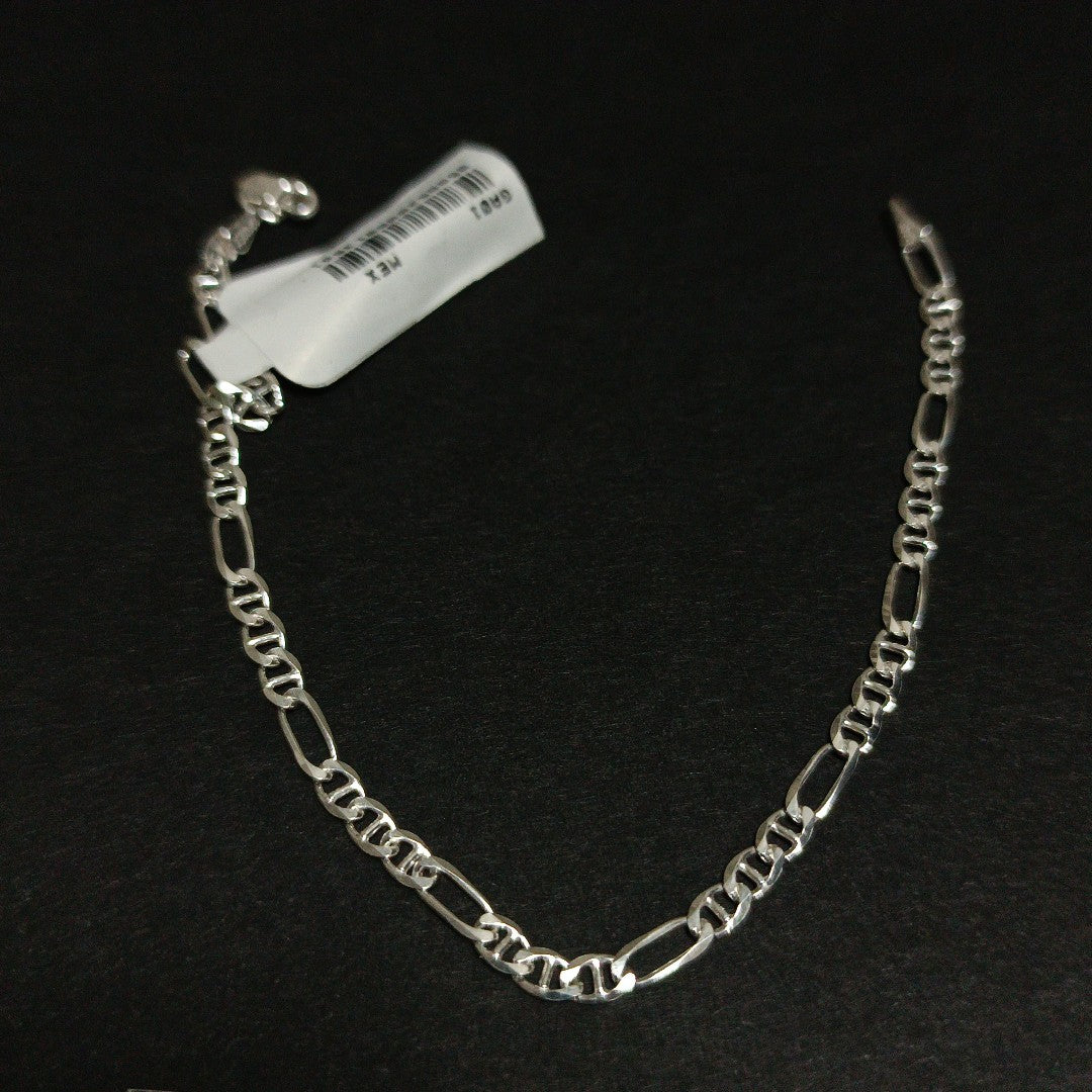 PULSERA TEJIDO 3X1 PLATA .925 16 CM 2.8 GR (NUEVO)