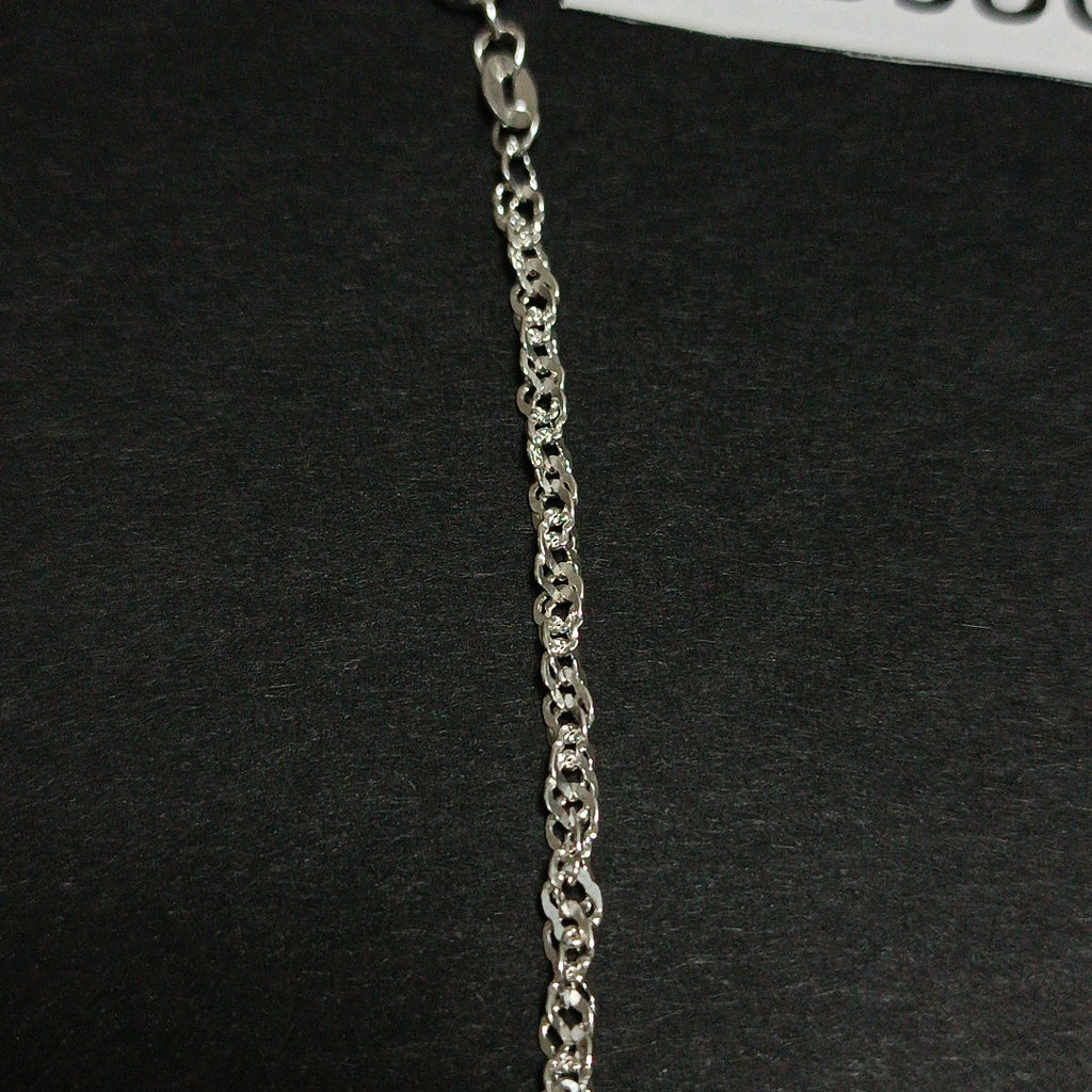 CADENA TEJIDO MEDIO TORZAL PLATA .925 55 CM 6.1 GR (NUEVO)