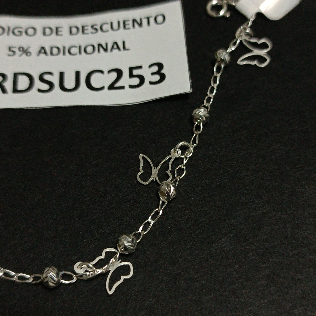 PULSERA TEJIDO ESPECIAL PLATA .925 18 CM 2.8 GR (NUEVO)