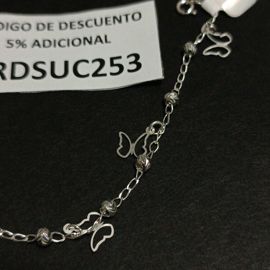 PULSERA TEJIDO ESPECIAL PLATA .925 18 CM 2.8 GR (NUEVO)