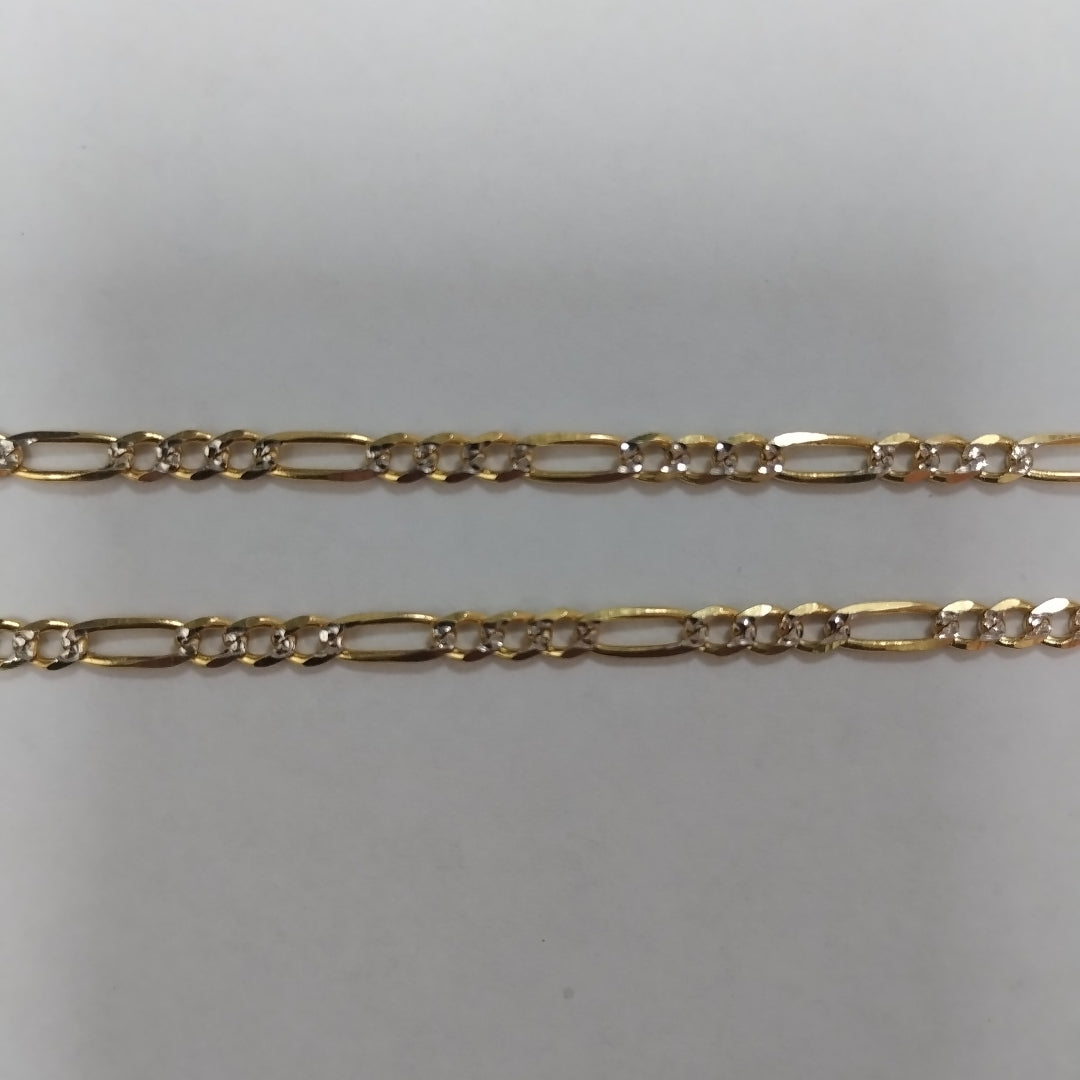 CADENAS 3X1 DIAMANTADA ORO 14K 55 CM 8.5 GR (NUEVO)