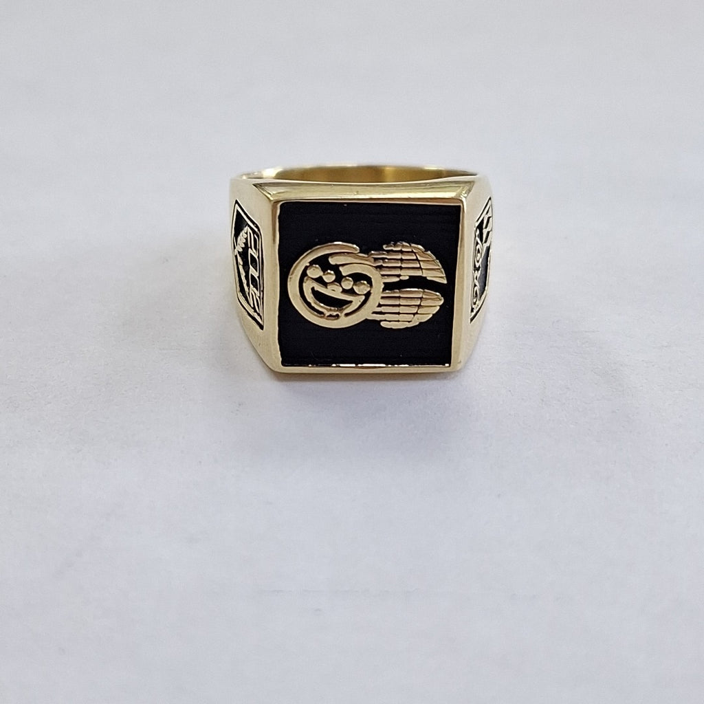 ANILLO CONMEMORATIVO ORO 18 K 13.6 GRMS (SEMINUEVO)