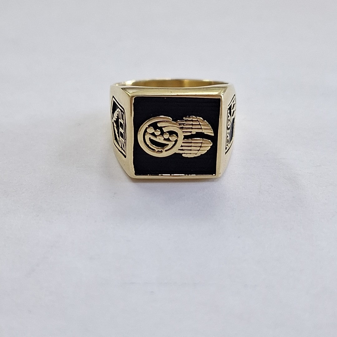 ANILLO CONMEMORATIVO ORO 18 K 13.6 GRMS (SEMINUEVO)