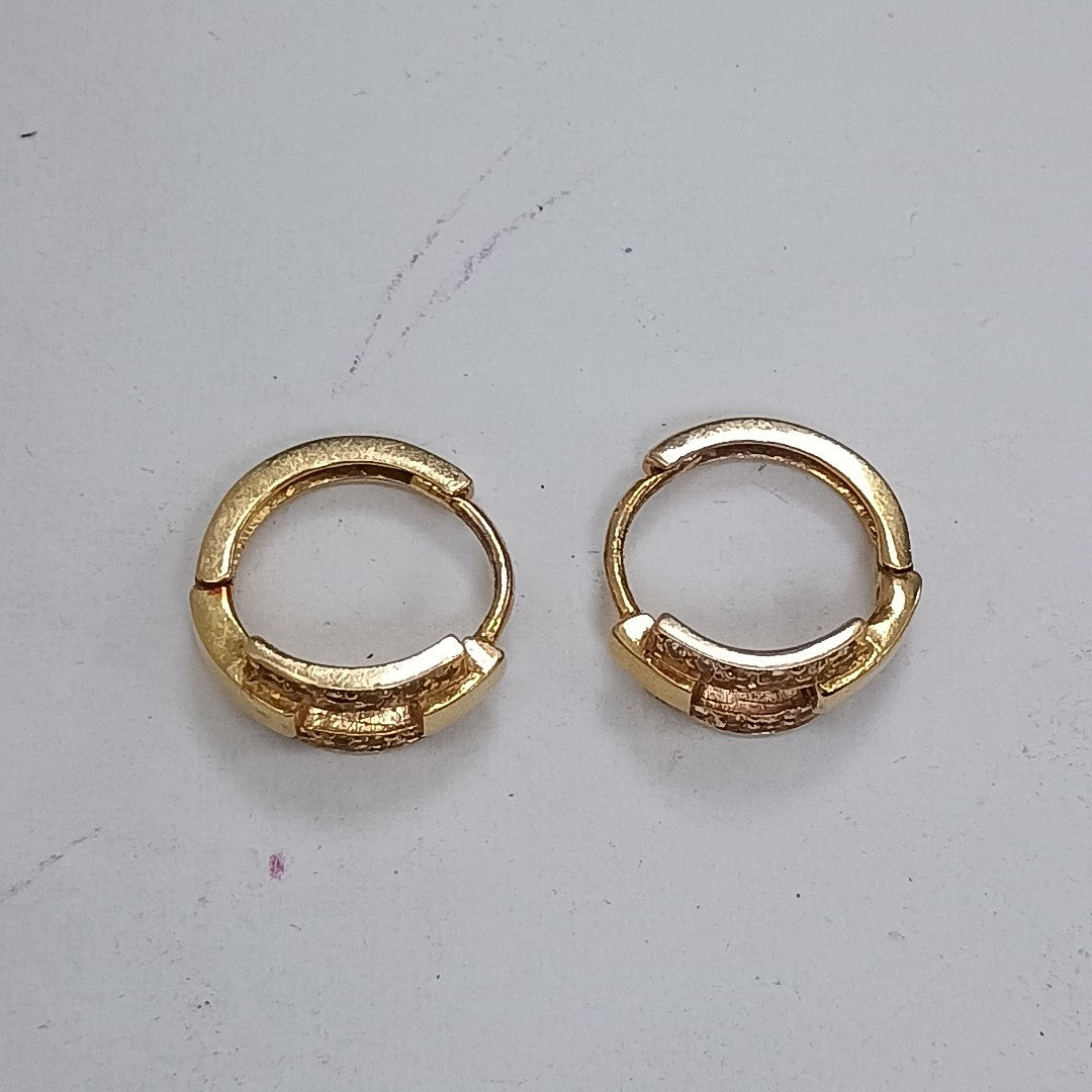 ARRACADAS PAR ORO 14 K 2.3 GRMS (SEMINUEVO)