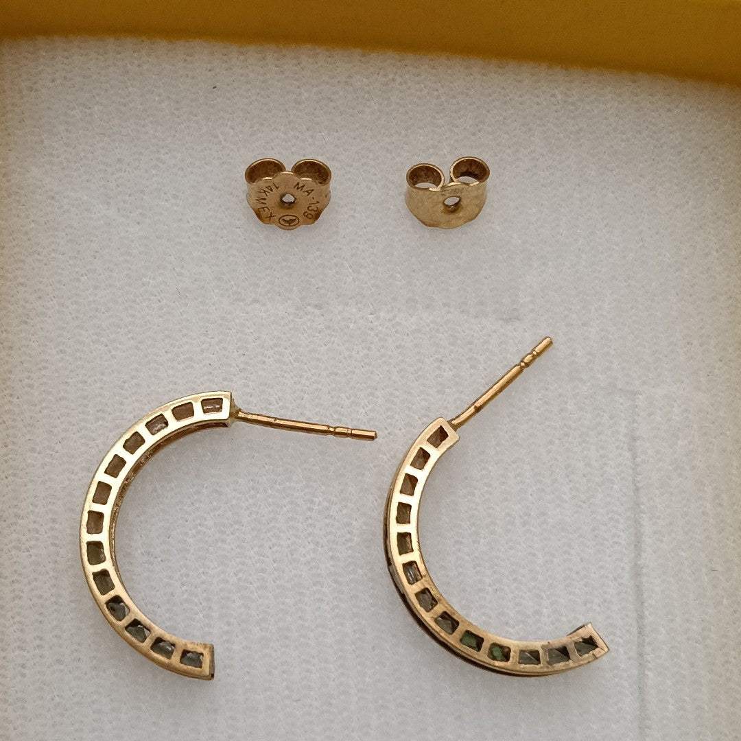 ARETES PAR ORO 14 K 2.2 GRMS (SEMINUEVO)