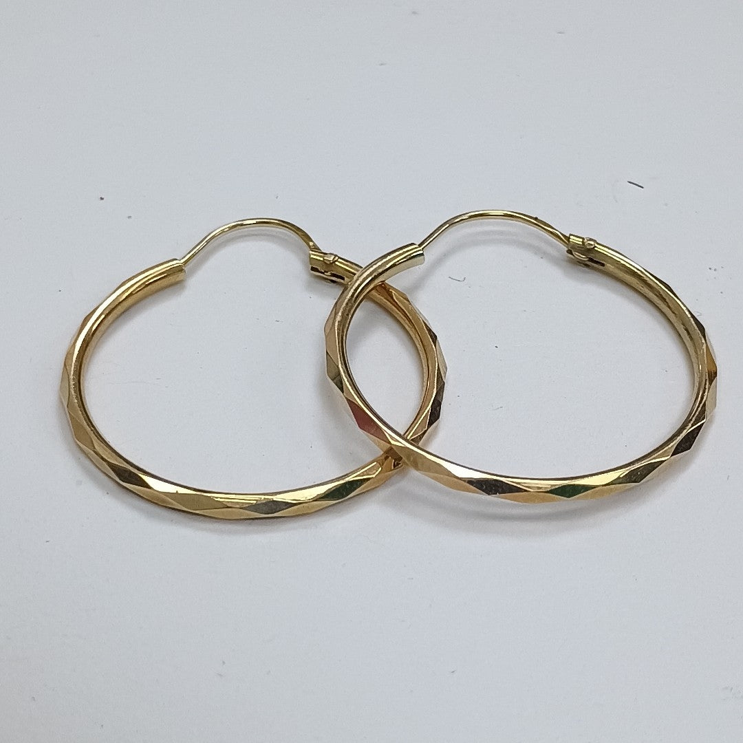 ARRACADAS PAR ORO 14 K 1.9 GRMS (SEMINUEVO)