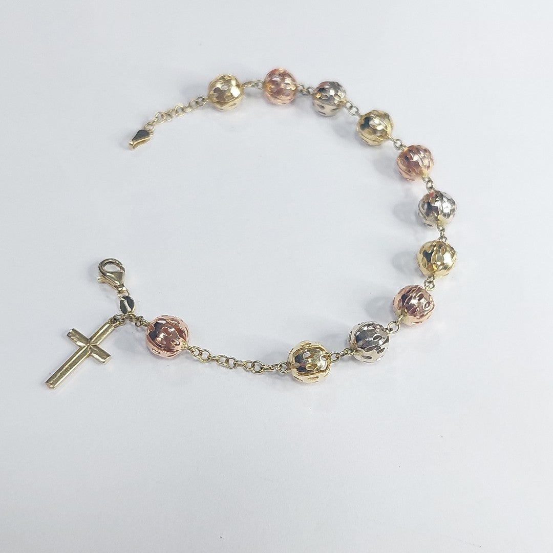 PULSERA ORO, ORO COMBINADO 14 K 10.5 GRMS (SEMINUEVO)