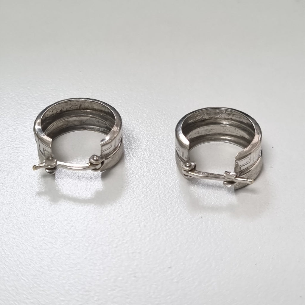 ARRACADAS PAR ORO BLANCO 14 K 2,90 GRMS (SEMINUEVO)