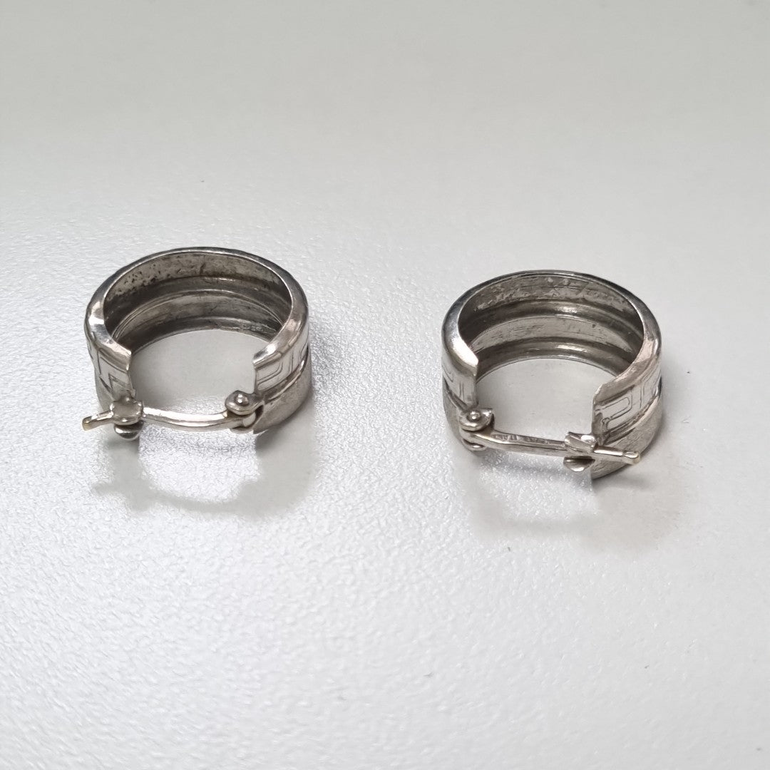 ARRACADAS PAR ORO BLANCO 14 K 2,90 GRMS (SEMINUEVO)