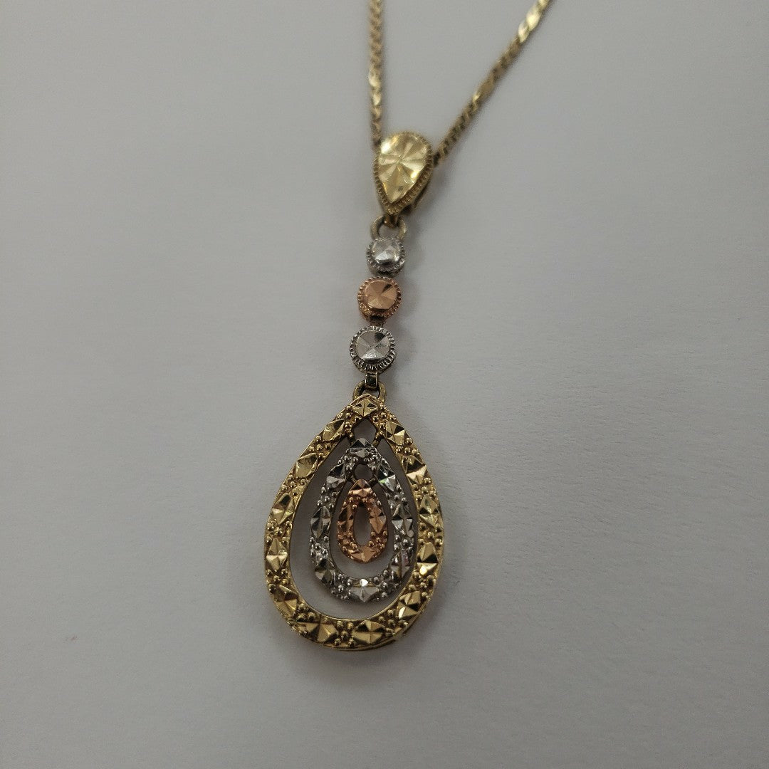 DIJE, GARGANTILLA ORO 14 K 4.4 GRMS (SEMINUEVO)