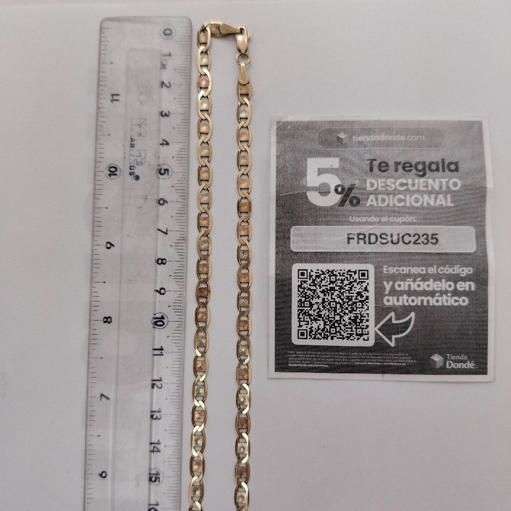 CADENA ORO, ORO COMBINADO 10 K 15.9 GRMS (SEMINUEVO)
