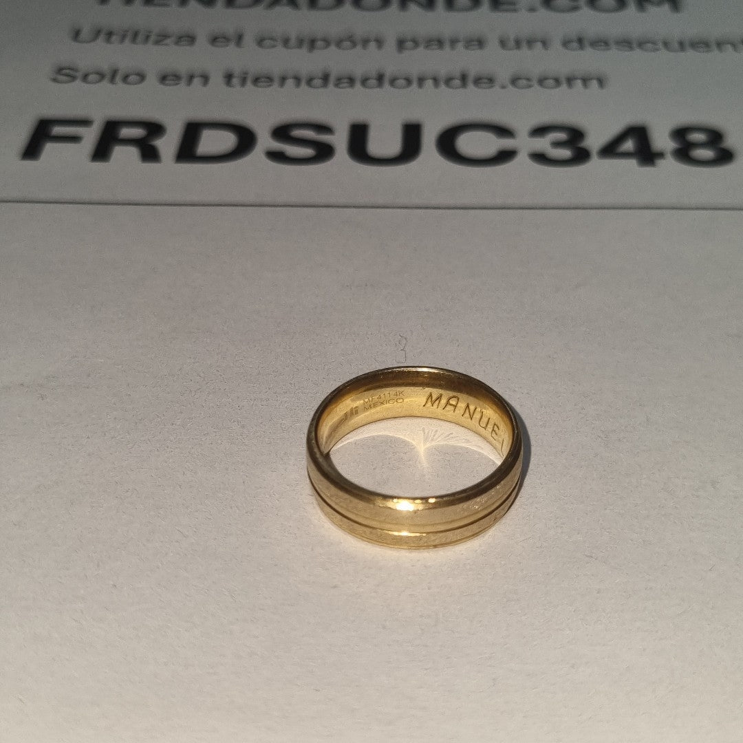 ARGOLLA ORO 14 K 5.3 GRMS (SEMINUEVO)