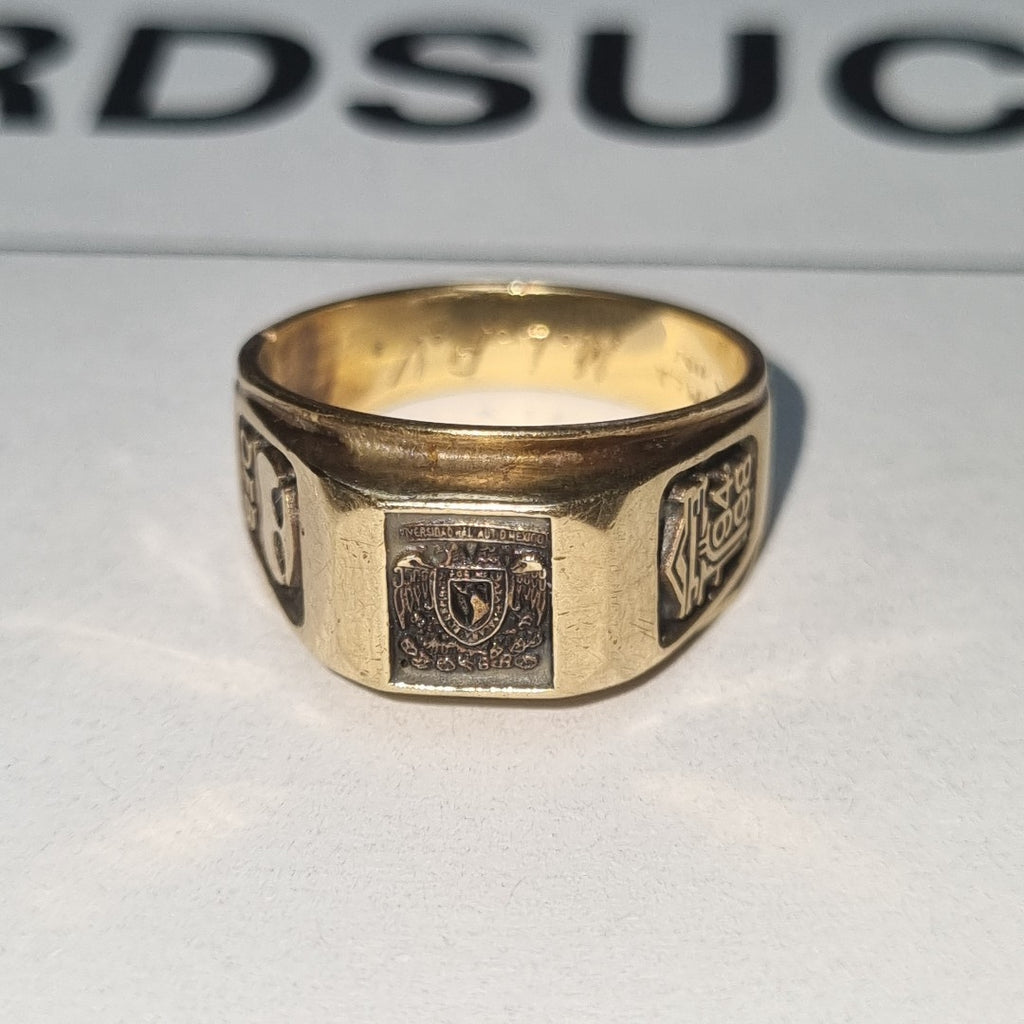ANILLO DE GRADUACIÓN ORO 14 K 6.9 GRMS (SEMINUEVO)