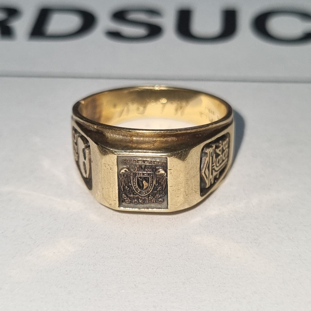 ANILLO DE GRADUACIÓN ORO 14 K 6.9 GRMS (SEMINUEVO)