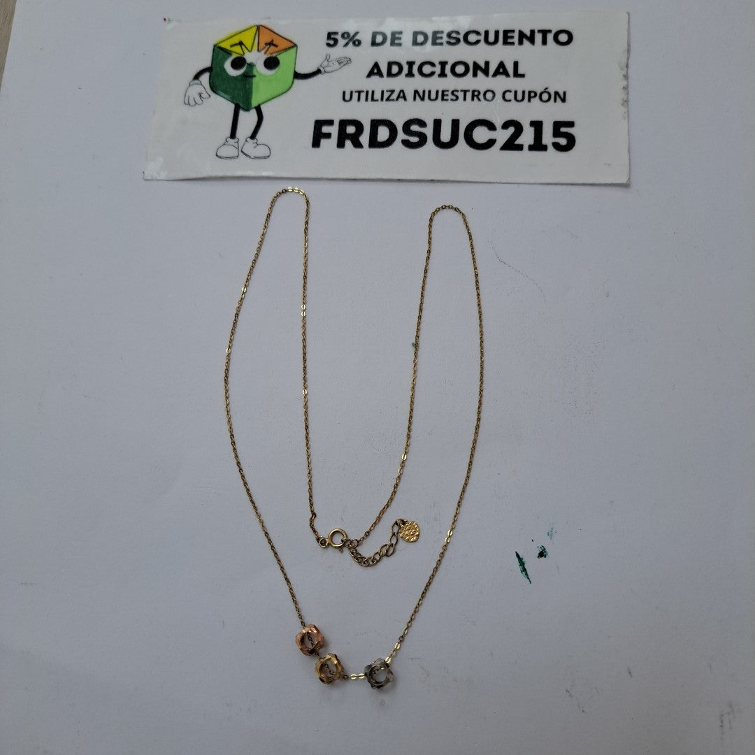 CADENA, DIJE ORO 10 K 1.4 GRMS (SEMINUEVO)