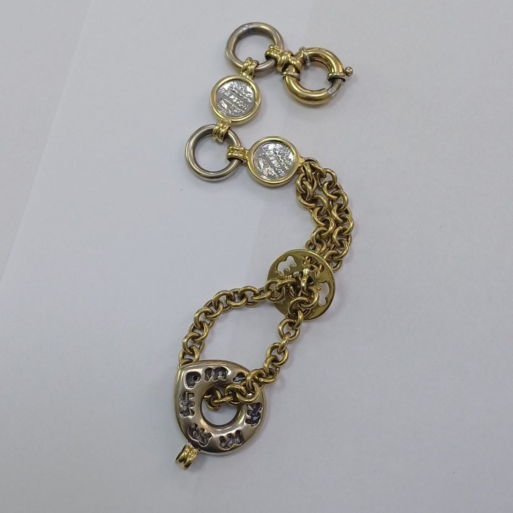 PULSERA ORO,ORO COMBINADO 14 K 27,90 GRMS (SEMINUEVO)